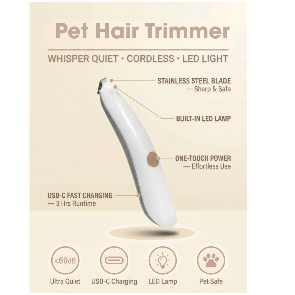 Pakeway Electric Pet Hair Trimmer