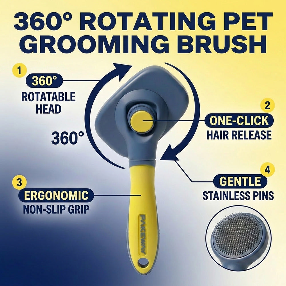 Pet 360 degree Rotation Grooming Brush