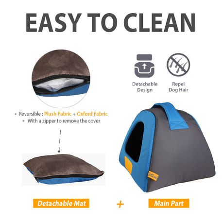 Water Resistant Comfortable Foldable Cat and Dog Bed and Tent