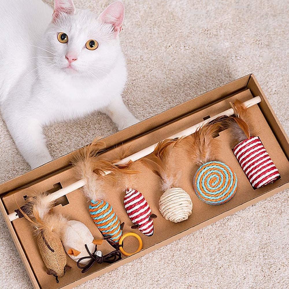 Premium 8 Interactive Cat/Kitten Toy Set Perfect For All Ages