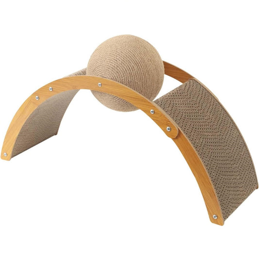 Cat scratch board with rotating sisal ball pet toy - buy online Urban Pets South Africa