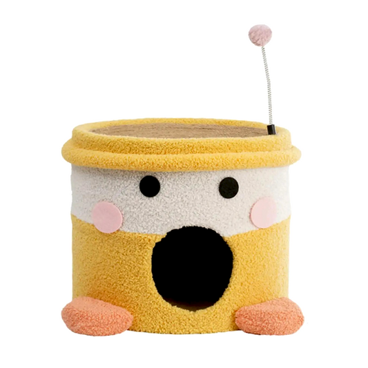 Cat pet house scratch pad bowl interactive fleece ball toy - buy online Urban Pets South Africa