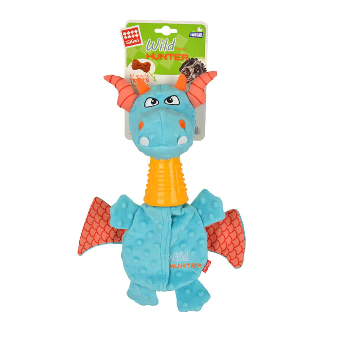 Chase and Catch Durable Squeaky Plush Dog Toy