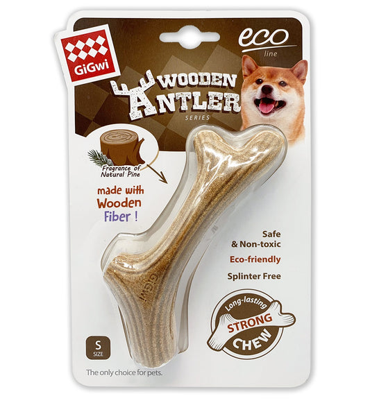 Wooden Antler for Aggressive Chewer Dog - shop online dog toy South Africa