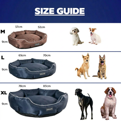 Round Water Resistant Anti-Static Pet Bed Machine Washable