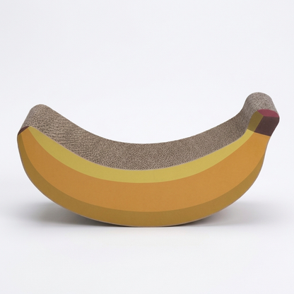 Paper Banana-Shaped Cat Scratcher Bed