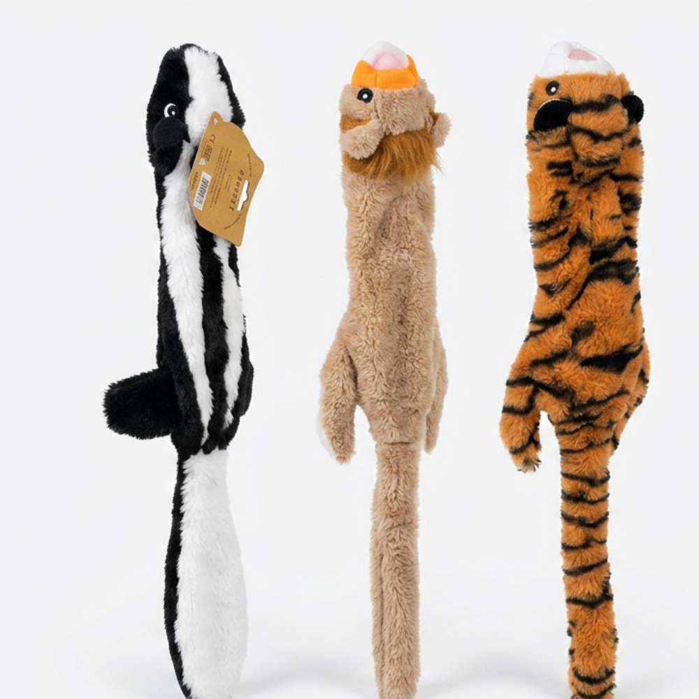 Tiger, Lion & Skunk Plush Toy