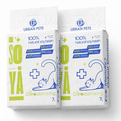 2,4,8 Pack Soya Cat Litter 7L ,Clumping, Flushable, Absorbent