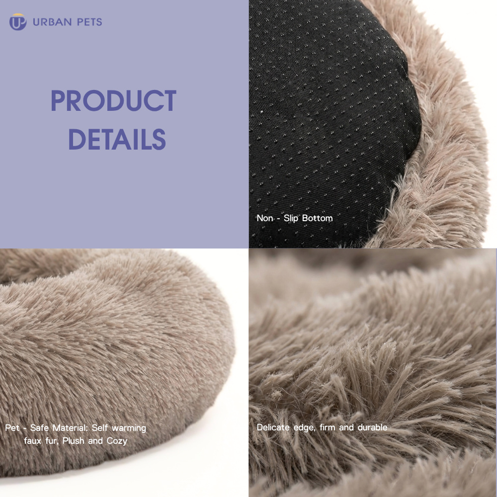 Premium Plush Calming Cuddle Bed for Cats & Dogs