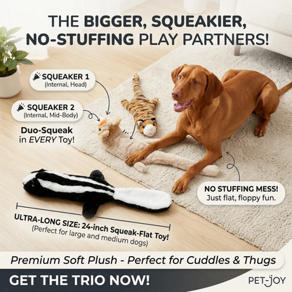 Tiger, Lion & Skunk Plush Toy