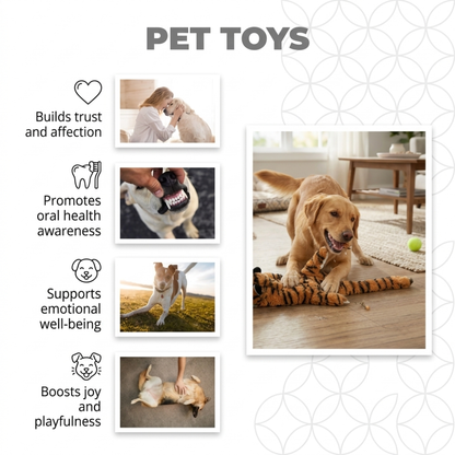 Tiger, Lion & Skunk Plush Toy