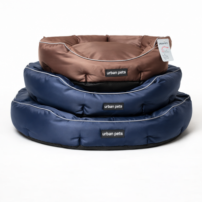 Round Water Resistant Anti-Static Pet Bed Machine Washable