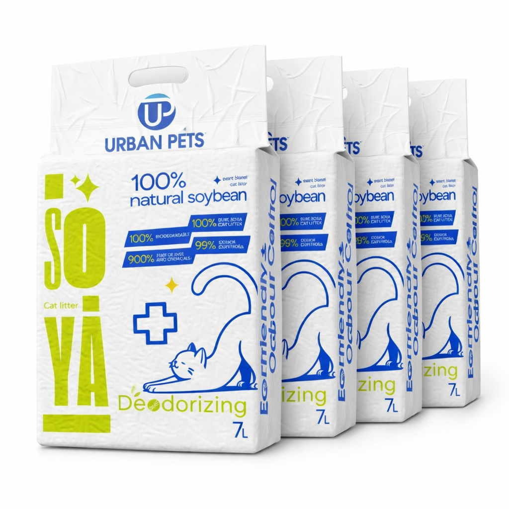 2,4,8 Pack Soya Cat Litter 7L ,Clumping, Flushable, Absorbent