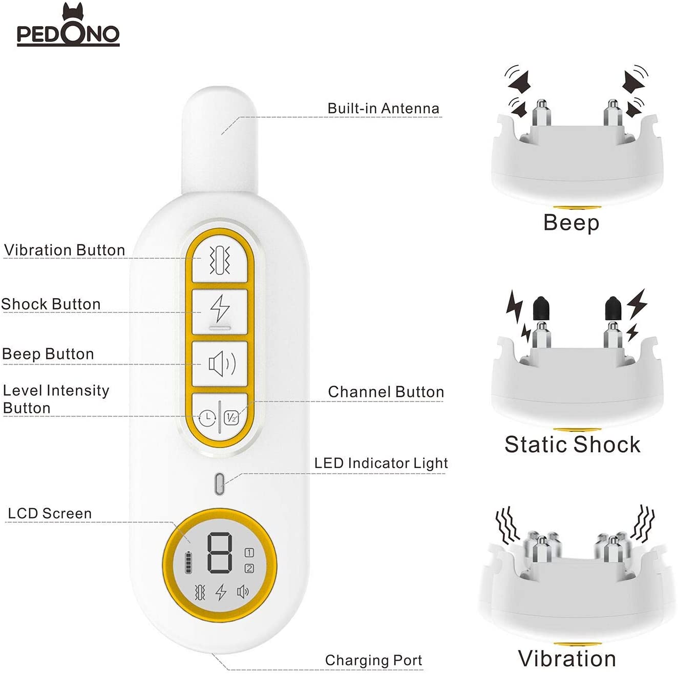 Waterproof Dog Remote Control Training Anti-Bark Collar