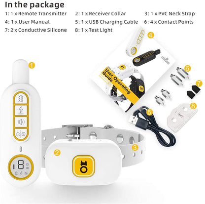 Waterproof Dog Remote Control Training Anti-Bark Collar