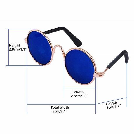 Pet Dog Cat Sunglasses,Photo Props Toys,Pet Clothing. - White