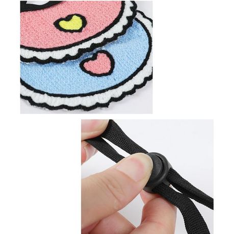 Pet Bandana Cute Collar for Dogs Cats Adjustable - Pet Costume - pink heart