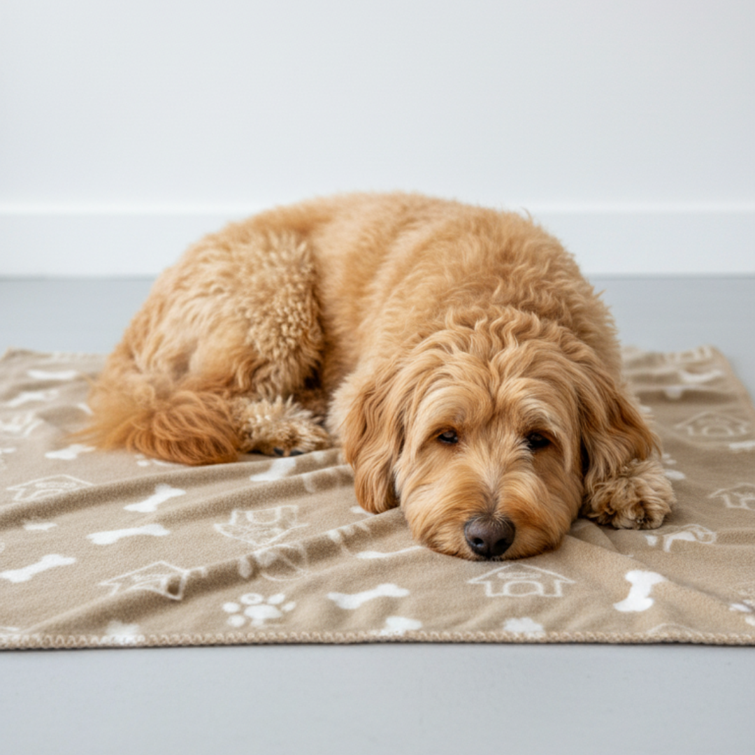 Pet Blanket with Paw Prints – Dog / Cat Blanket, Double-Sided Fleece Blanket