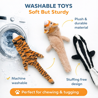 Tiger, Lion & Skunk Plush Toy