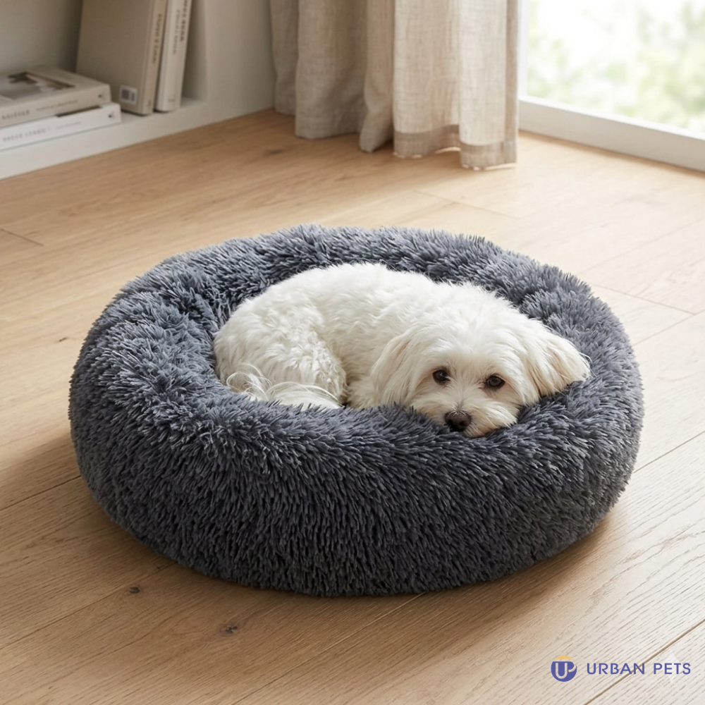 Premium Plush Calming Cuddle Bed for Cats & Dogs