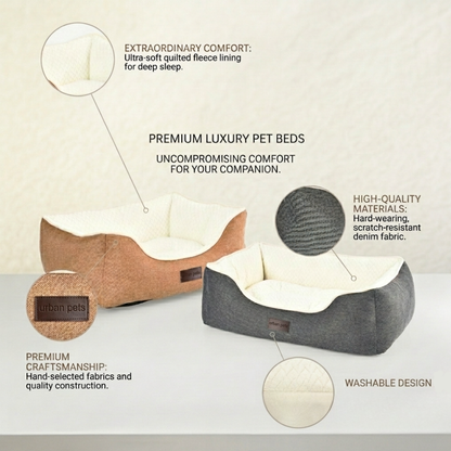 Rectangular Washable Home Style Bed for Pets