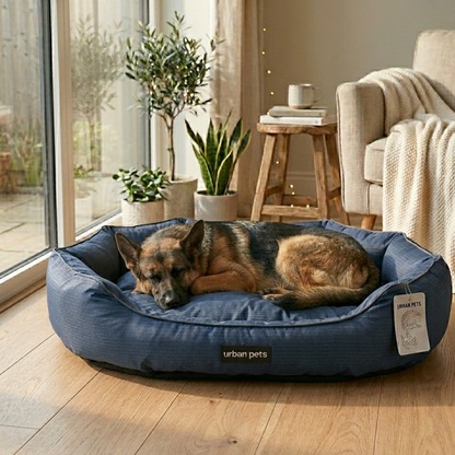 Round Water Resistant Anti-Static Pet Bed Machine Washable