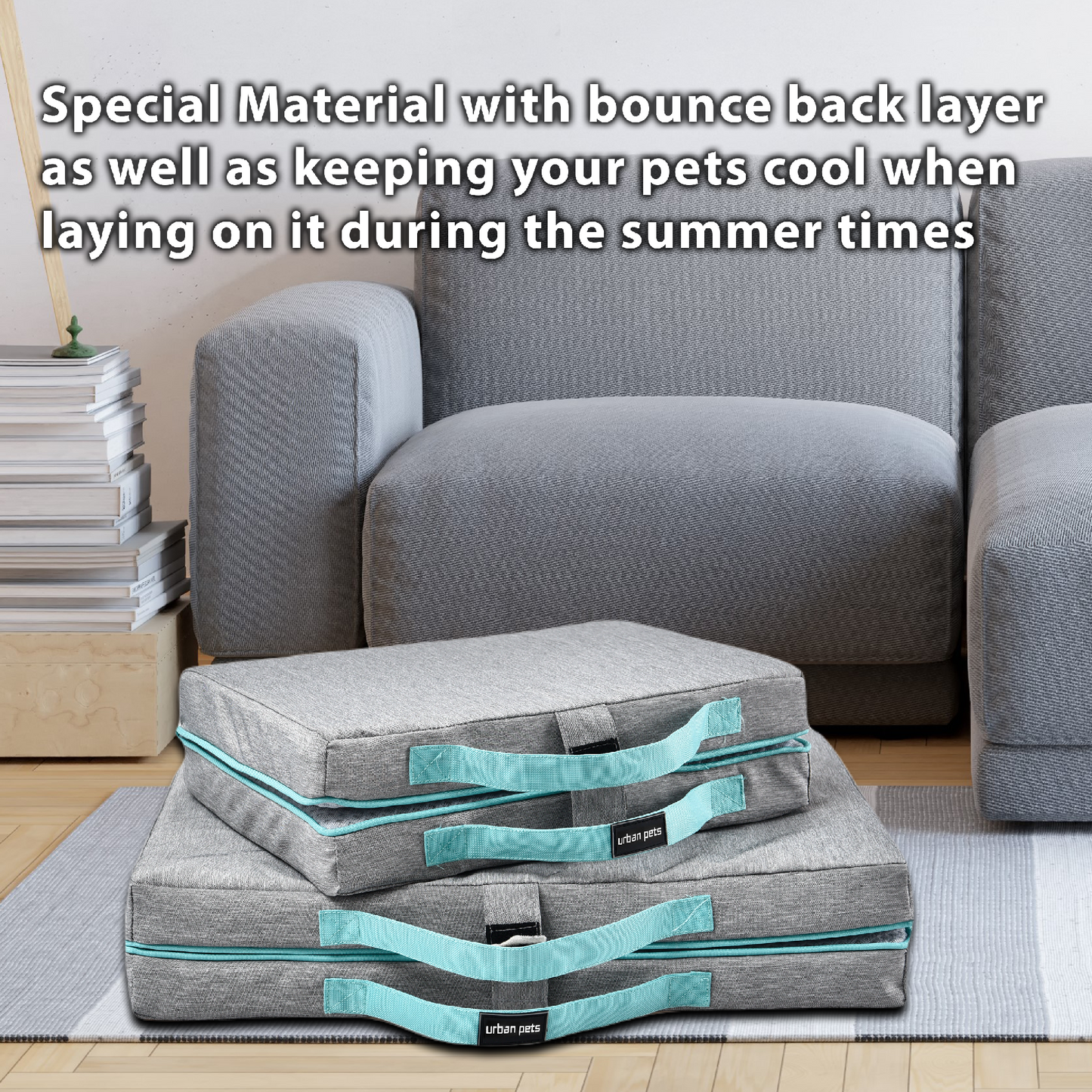 Cooling Pet Beds. Large Pet Beds with Washable Cover