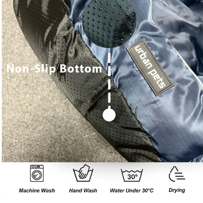Round Water Resistant Anti-Static Pet Bed Machine Washable