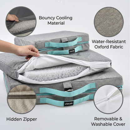 Cooling Pet Beds. Large Pet Beds with Washable Cover