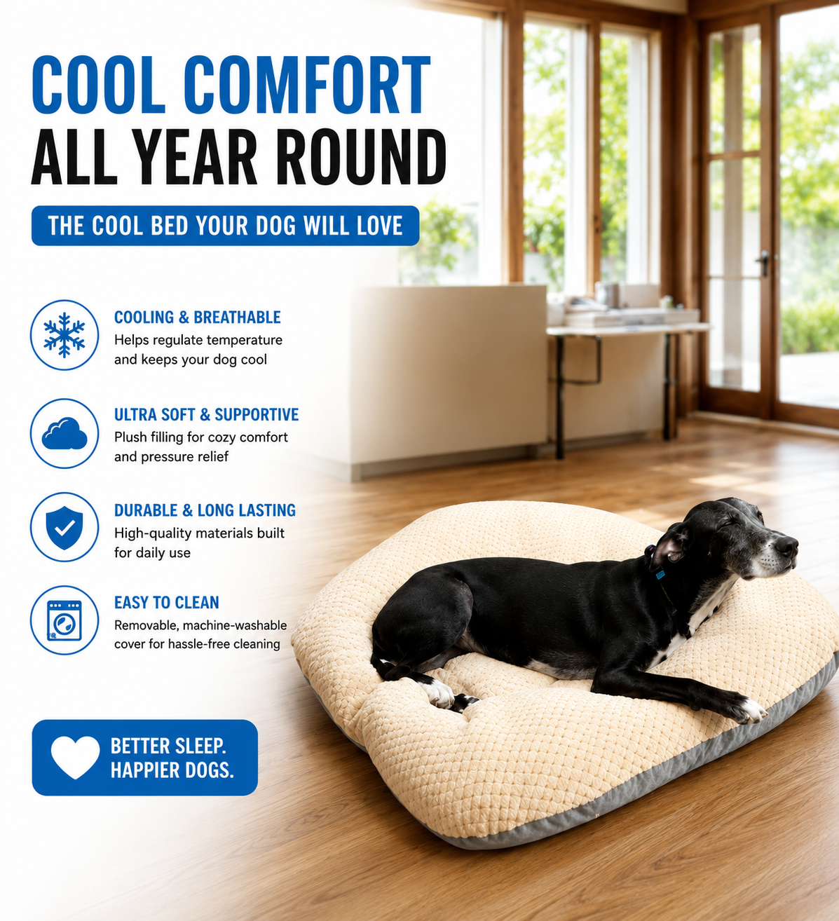 Breathable Non Slip Cat Dog Fluffy Pet Pillow