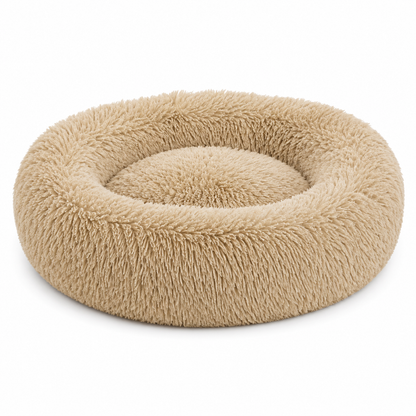 Premium Plush Calming Cuddle Bed for Cats & Dogs