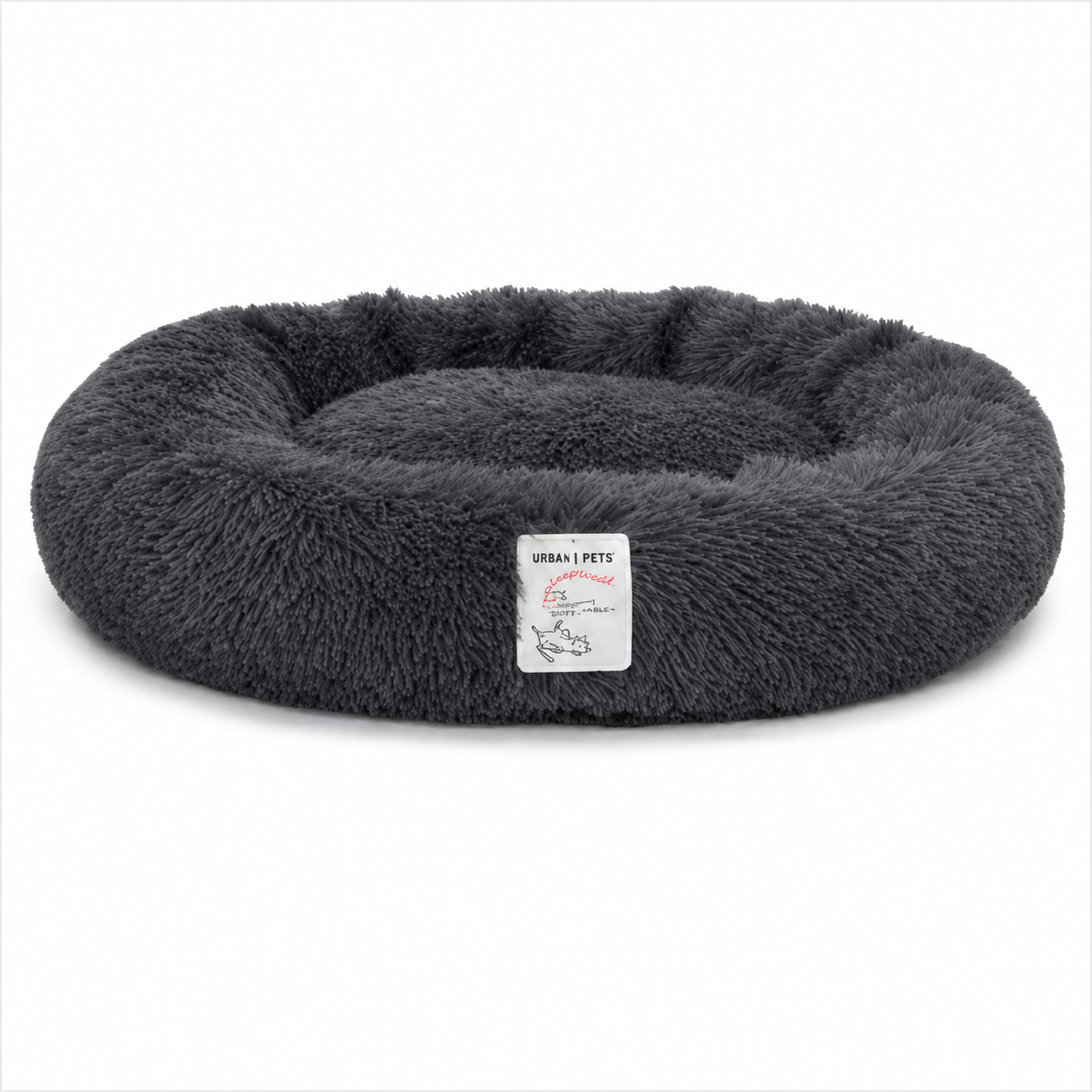 Premium Plush Calming Cuddle Bed for Cats & Dogs