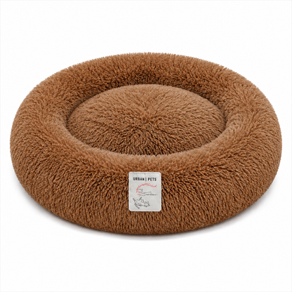 Premium Plush Calming Cuddle Bed for Cats & Dogs