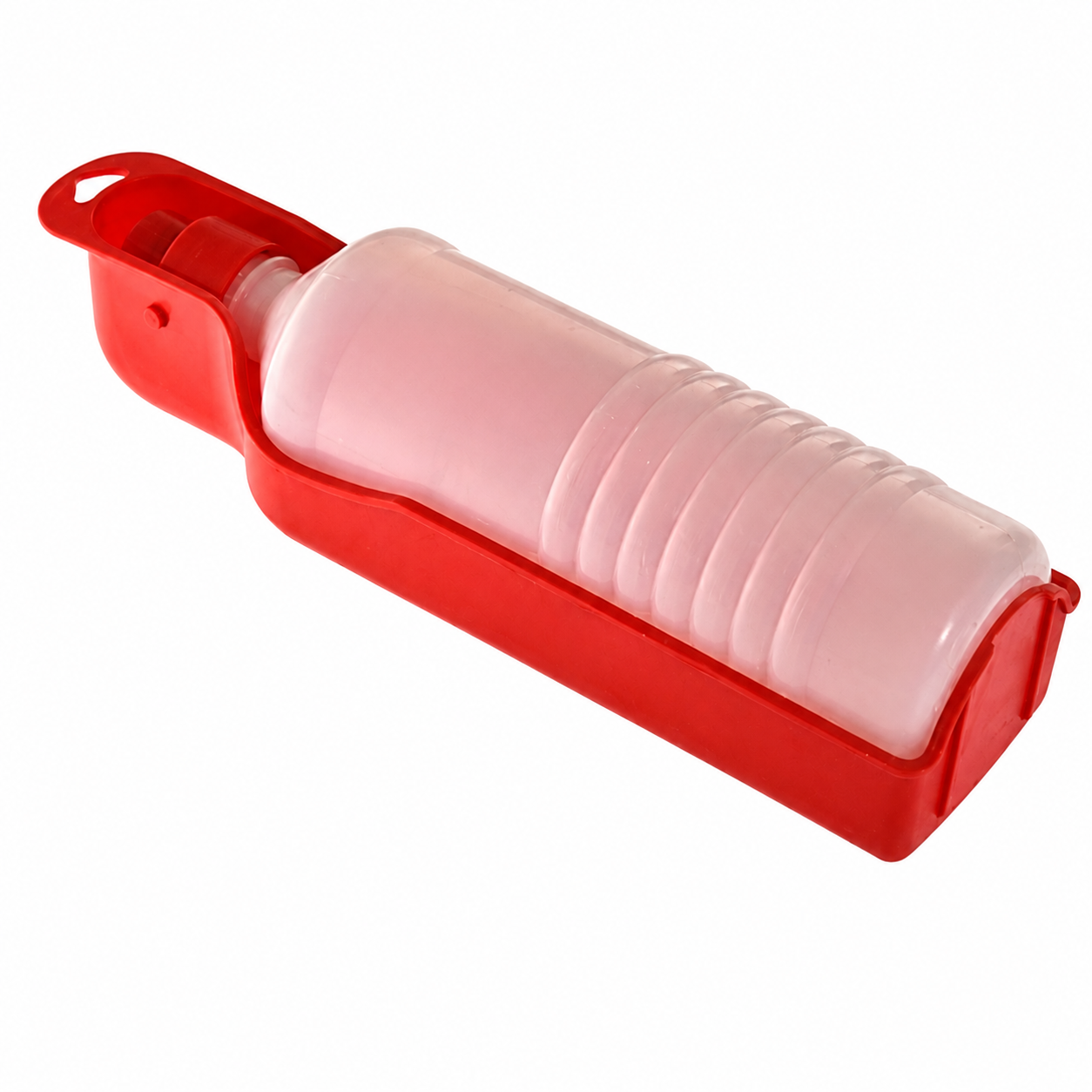 Dog Water Bottle 500ML Foldable Dog Water Dispneser BPA Free - Red