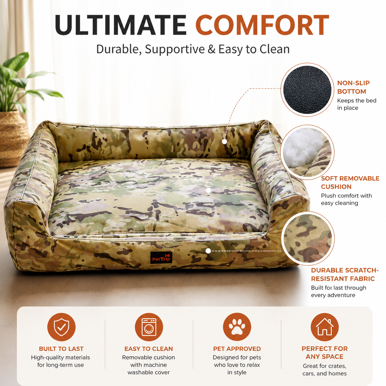Comfortable Pet Cat Dog Sofa Bed Waterproof Liner