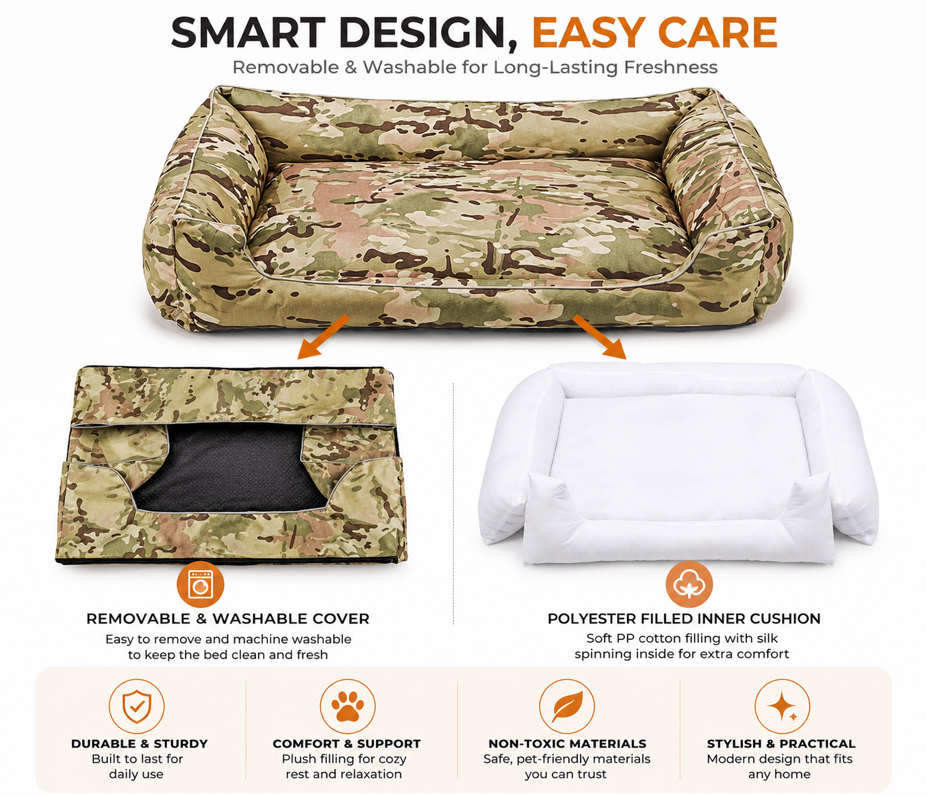 Comfortable Pet Cat Dog Sofa Bed Waterproof Liner