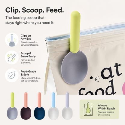 Premium Pet Food Feeding Scoop With Clip Function Cat/Dog