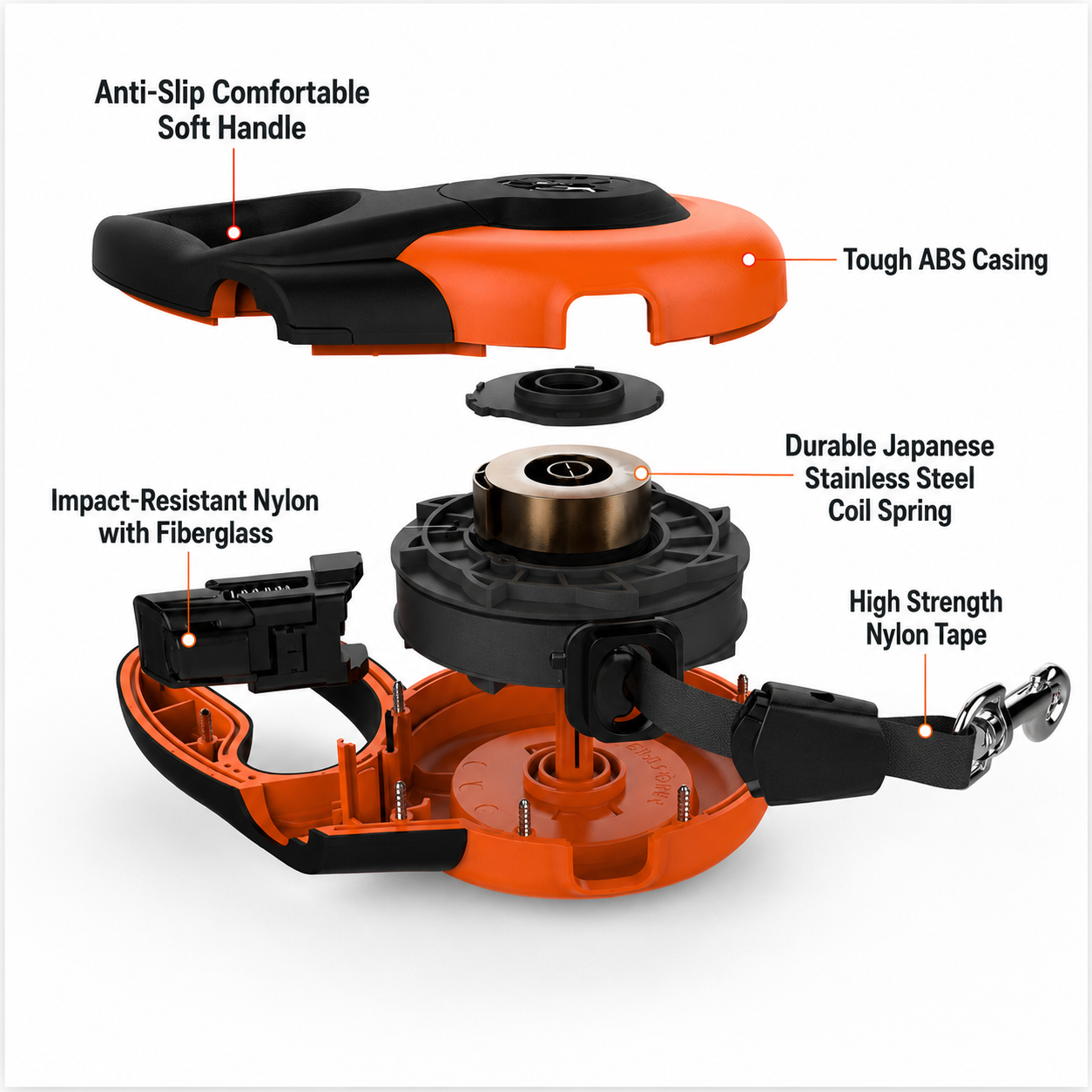 FIDA MARS Retractable Dog Leash Heavy Duty