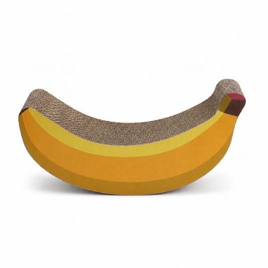 Paper Banana-Shaped Cat Scratcher Bed