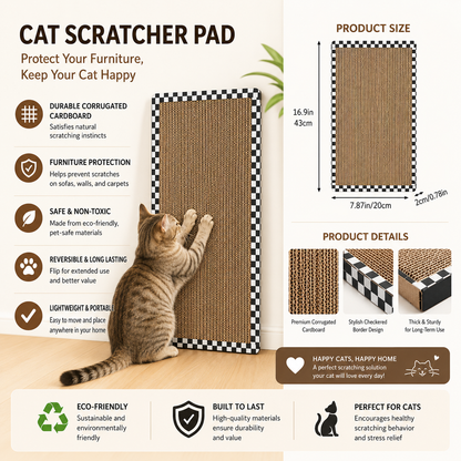 Premium Reversible Scratch Pad for Cats