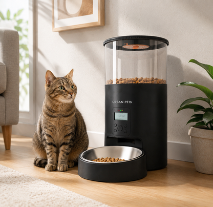 Automatic Cat Feeder 6L Easy to Clean Timed Pet Food Dispenser