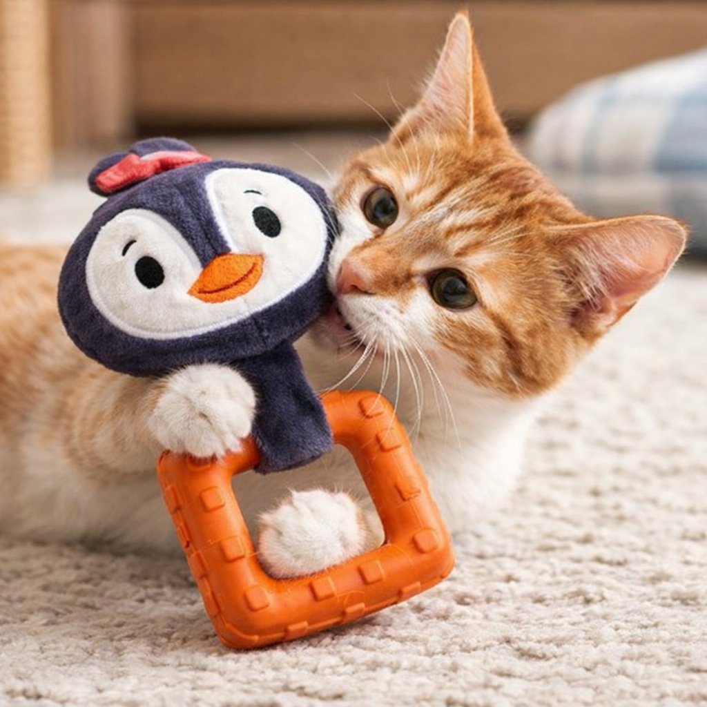 Suppa Puppa Penguin S size Squeaker Inside Plush