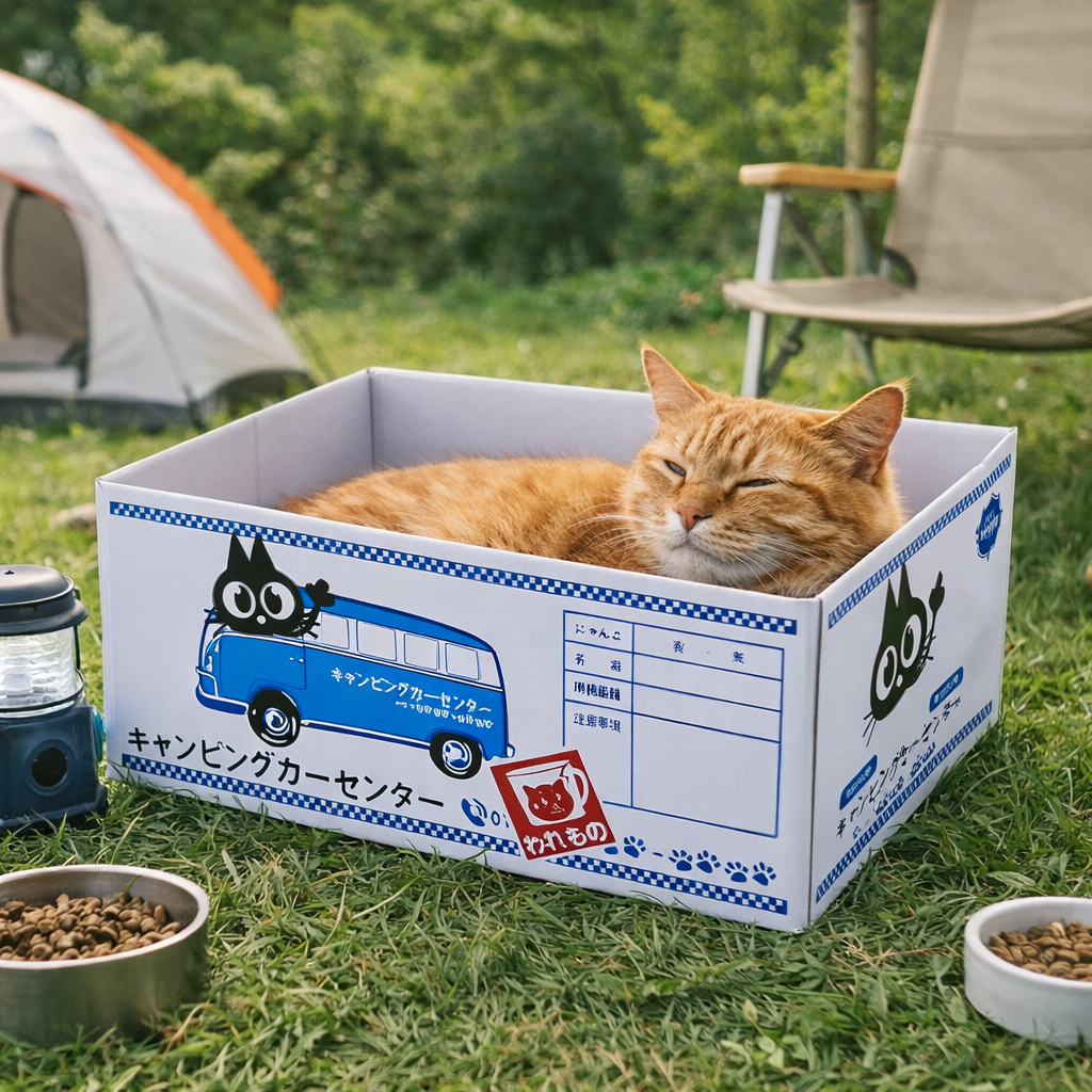Japanese Style Cat Scratch Box Reversible Water Resistant