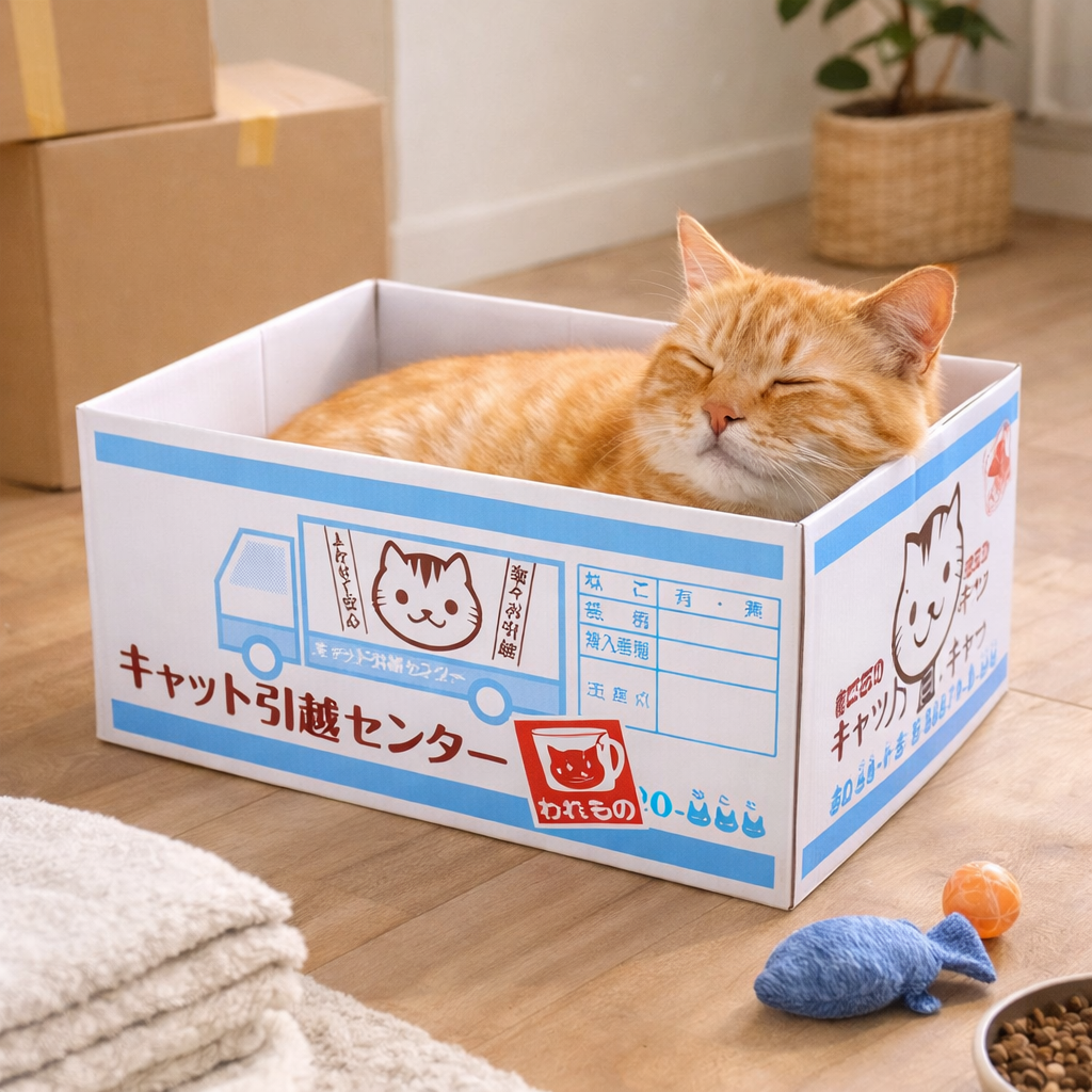 Japanese Style Cat Scratch Box Reversible Water Resistant