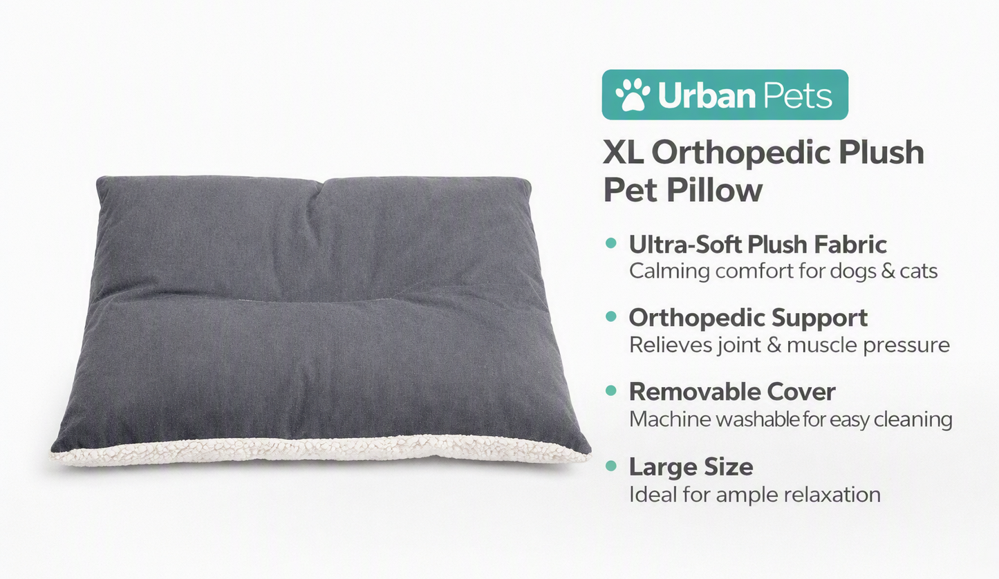 Urban Pets Reversible Pet Pillow – Grey & White