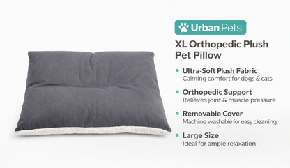 Urban Pets Reversible Pet Pillow – Grey & White