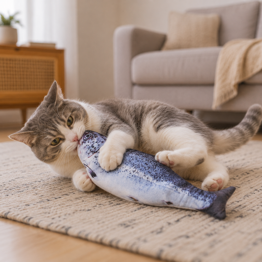 Electric Flopping Fish Moving Cat Kicker Fish Toy