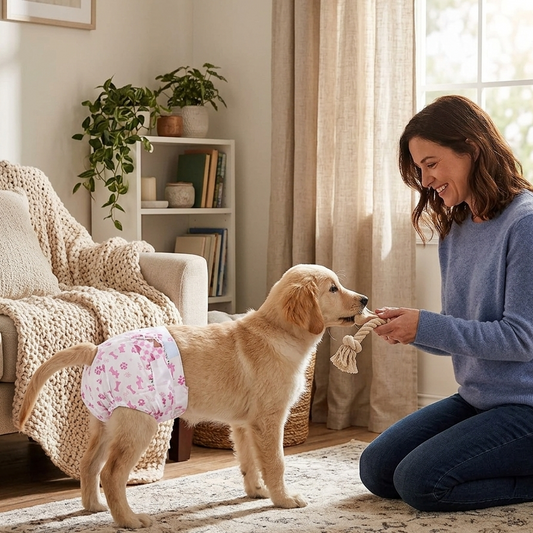 Disposable Female Dog Diapers - 10 Pieces