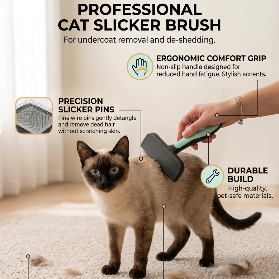 Cats/Dog Hair Brush for Shedding and Grooming Hair Trimmer