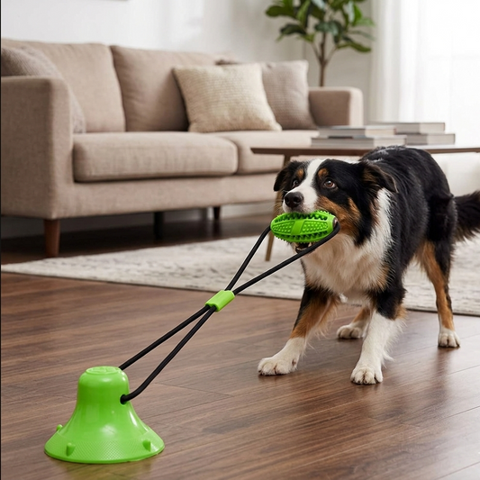 Suction Cups Dog Toy Chews, Self Playing Food Dispensing